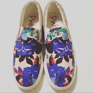 Pink and Pepper slip ons